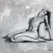 Original Painting Figure Study Classical Female Form Nude Monochrome Sketch 9x12 - "Tonal Figure Study 5" by David Lloyd