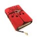 Apple Tree, leather journal, red suede