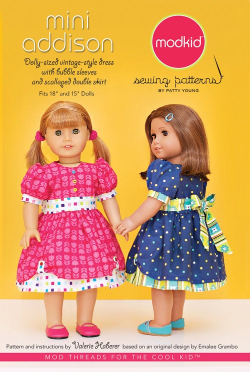 SALE - Mini Addison dress sewing pattern from Modkid, sizes 2T-10