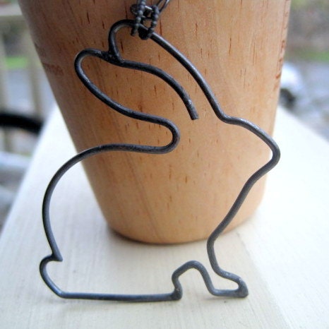 Silver Rabbit Necklace