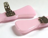 Glass Slipper Shoe Clips, Petal Pink