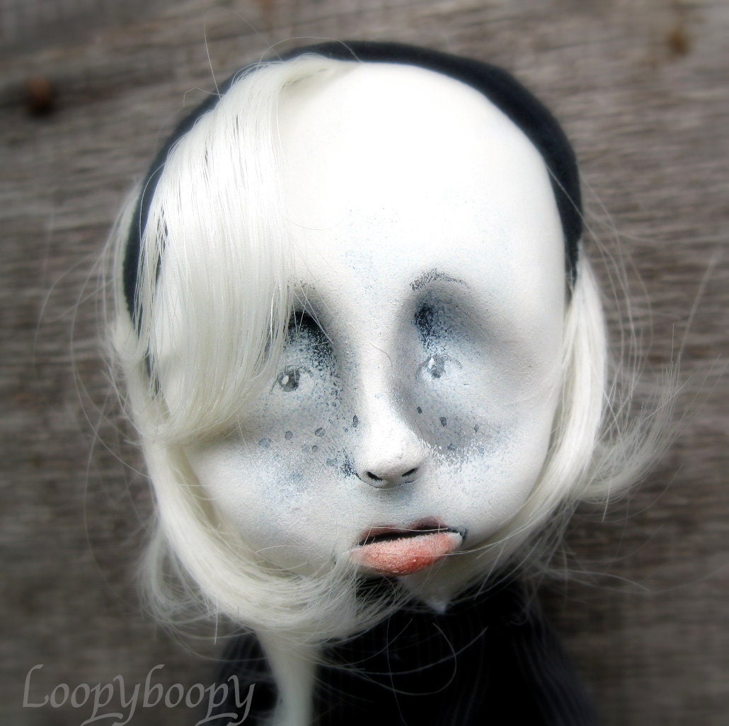 Loopy Gothic Goth Art Doll Ooak Dehlia
