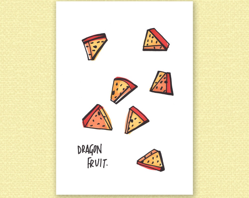 dragon fruit - A4 giclée art print