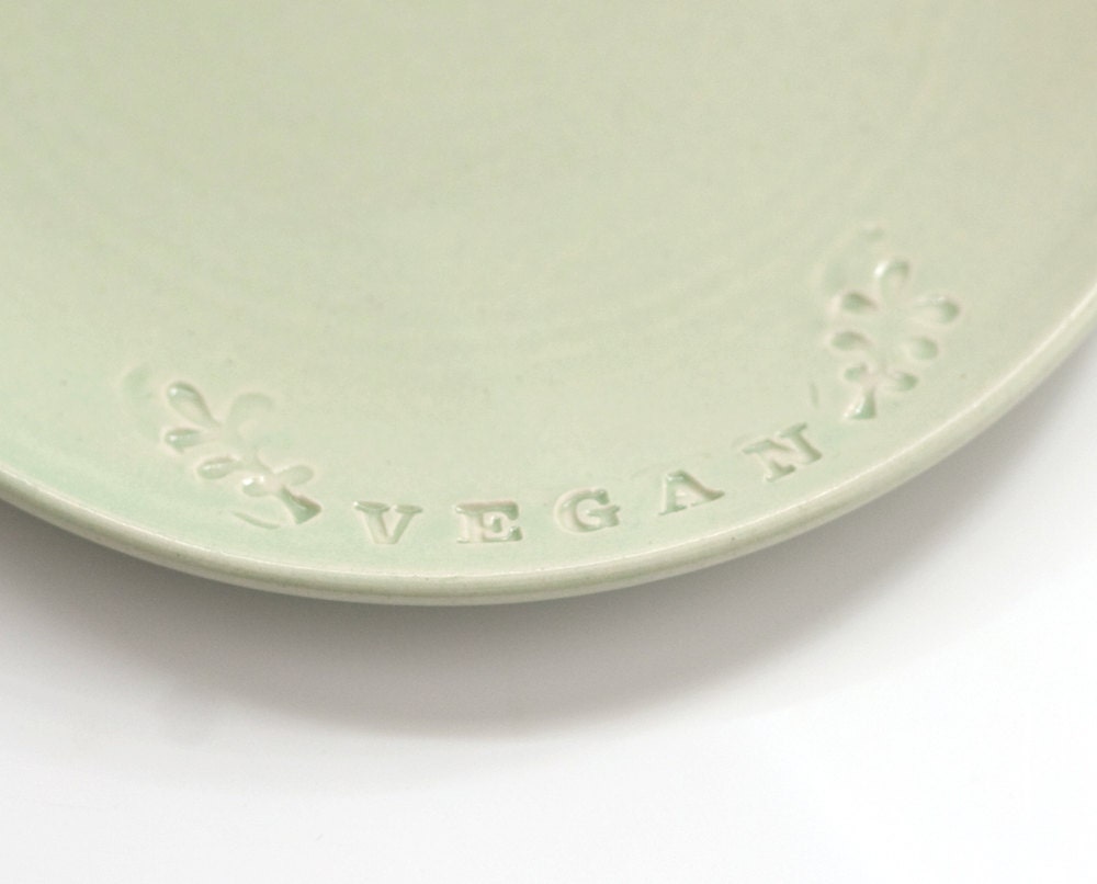 Vegan plate in green.