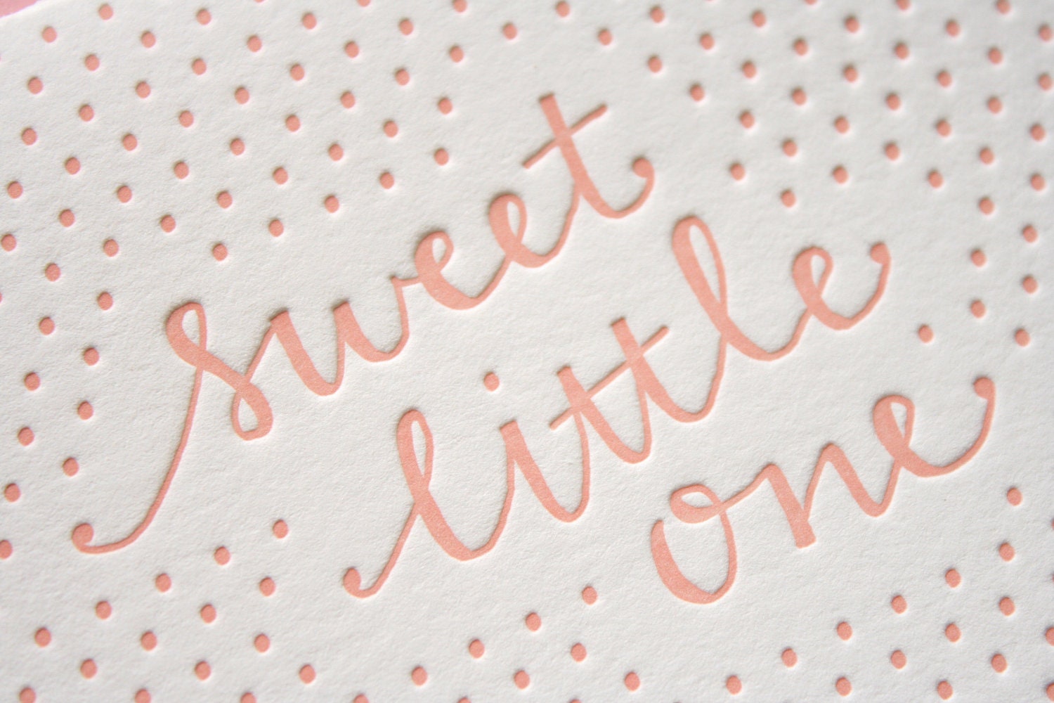 Little One Girl Letterpress Card