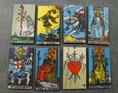 Wooden Tarot Card Tiles - Collection of 24 Different Cards