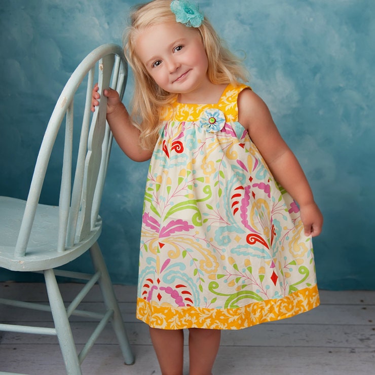 Square Neckline Dress and Top pattern, sewing pattern for girls