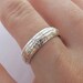 Your Song Wedding Ring Set - 10 Karat White Gold - Made to Order - Custom Size - Real Music matches your choice of song - Rickson Jewellery