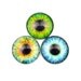 3 Handmade Glass Eye Cabochons, 1 Inch, 25mm, Oops Quality: Three's A Crowd (Set 1)