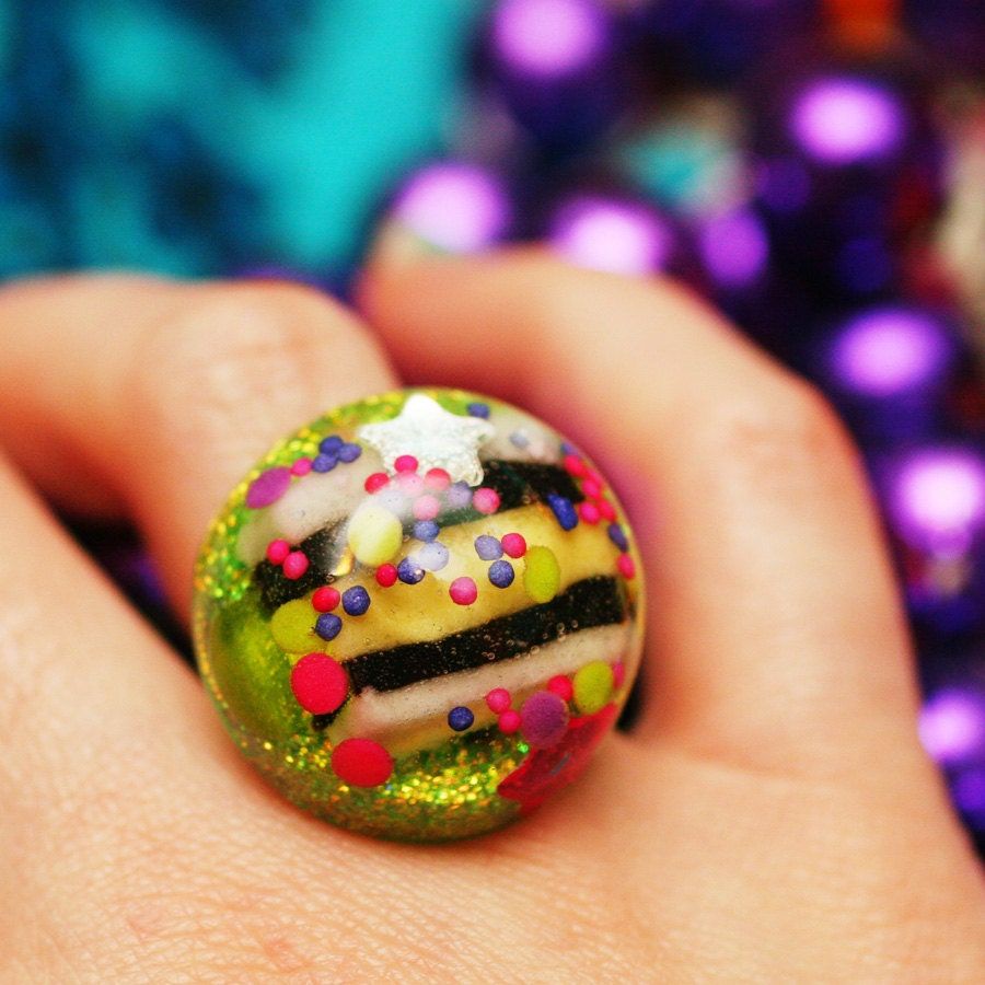 Licorice Lover - Resin Licorice Candy Ring