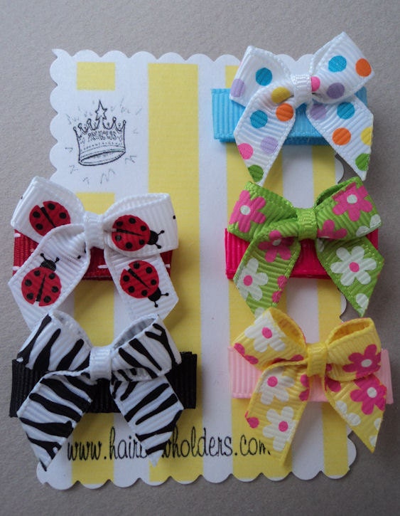 NeWbOrN Velcro HAIR BOWS for baby girl INFANT by HairBowHolders
