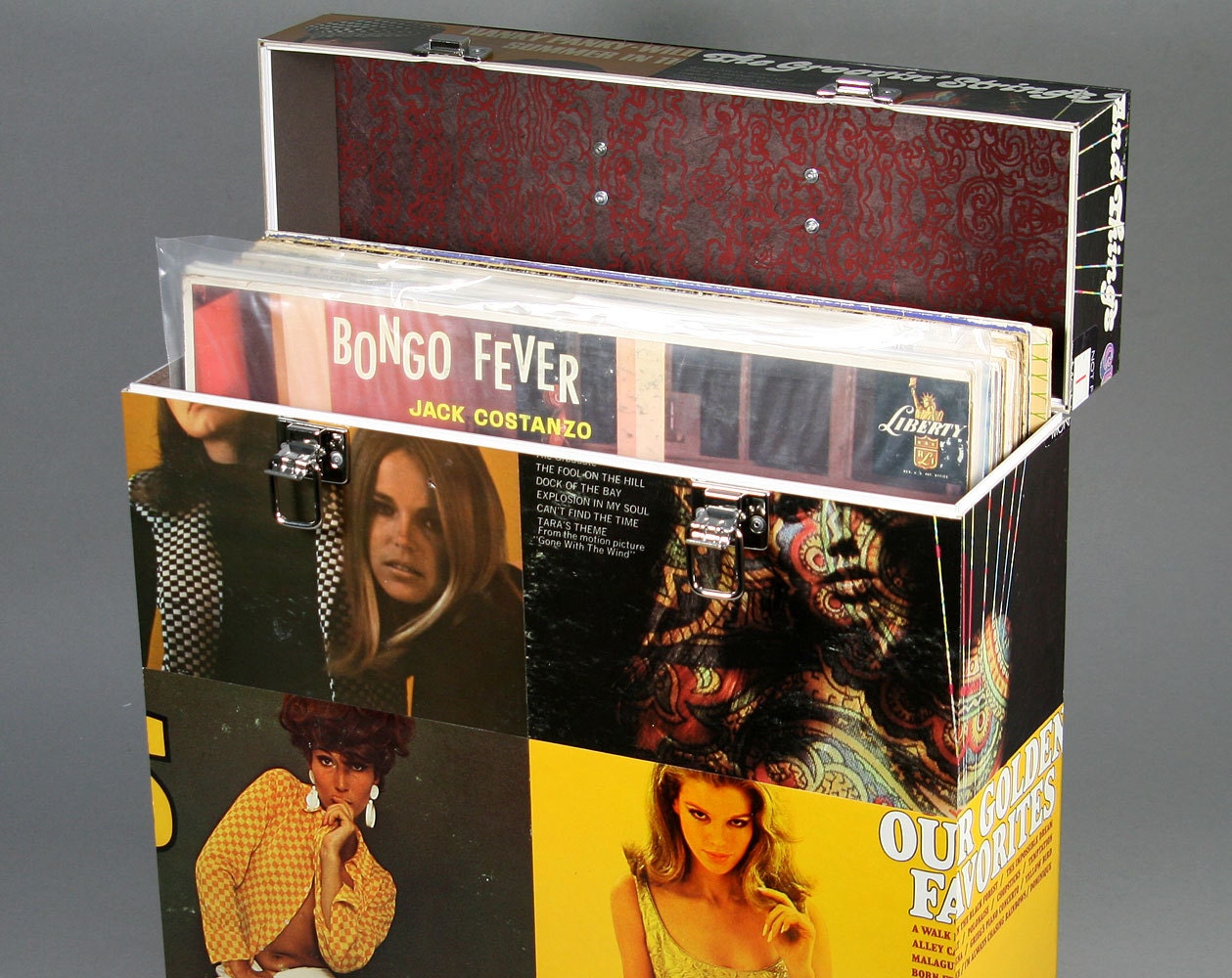 Handmade 12-inch LP Record Case Box - Groovy Chicks Dig Records