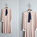 vintage oversized sheer nude sailor dress