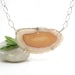 Sterling Silver Geode Slice Necklace Chunky Chain Bohemian Jewelry - Geode Necklace