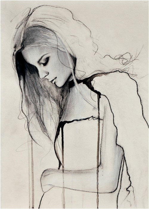 Fade - Fashion Illustration Art Print