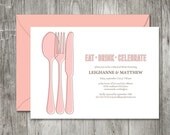 Utensils Rehearsal Dinner Invitation