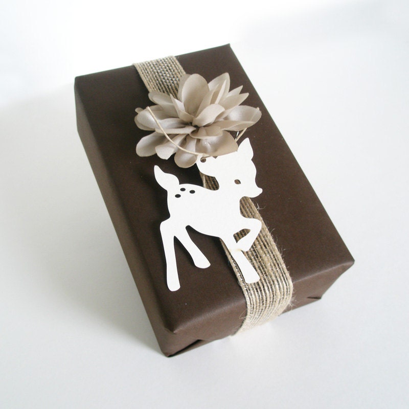 Gift Tags forest friends - Ivory - Set of 4