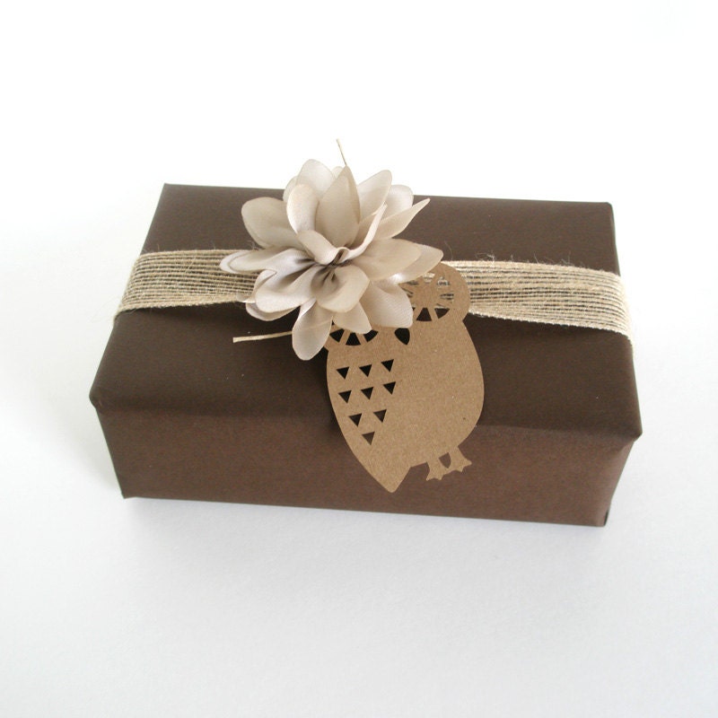 Gift Tags forest friends - Kraft - Set of 4