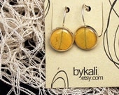 autumn willow clasp earrings in silver