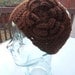 SALE TODAY. Crochet Headband Earwarmer in chocolate brown Ladies size Handmade