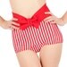 KANDY Red and White Stripes Bottom With Bow Sizes S, M, L, XL