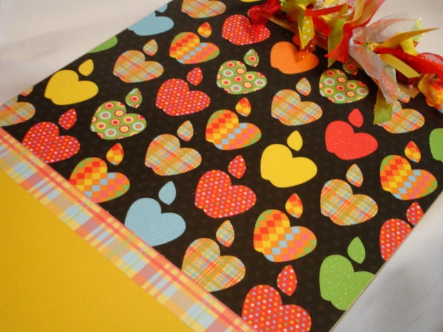PERSONALIZED TEACHER CLIPBOARD glittered apples