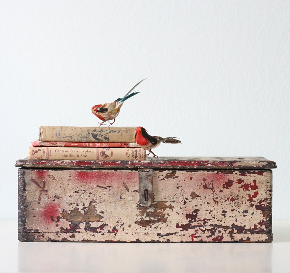 Vintage Wooden Tool Box
