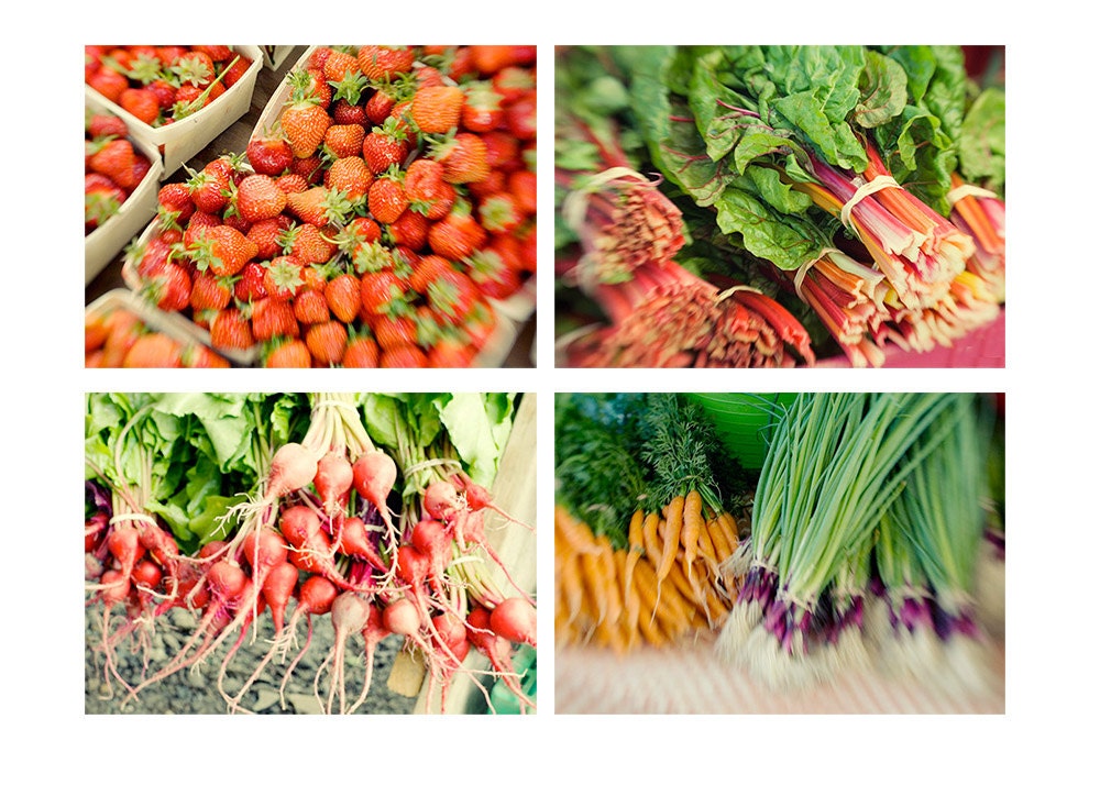 Farmers Market Photographs, Food Photography, Vegetable Still Life, Kitchen Decor, Veggie Wall Decor