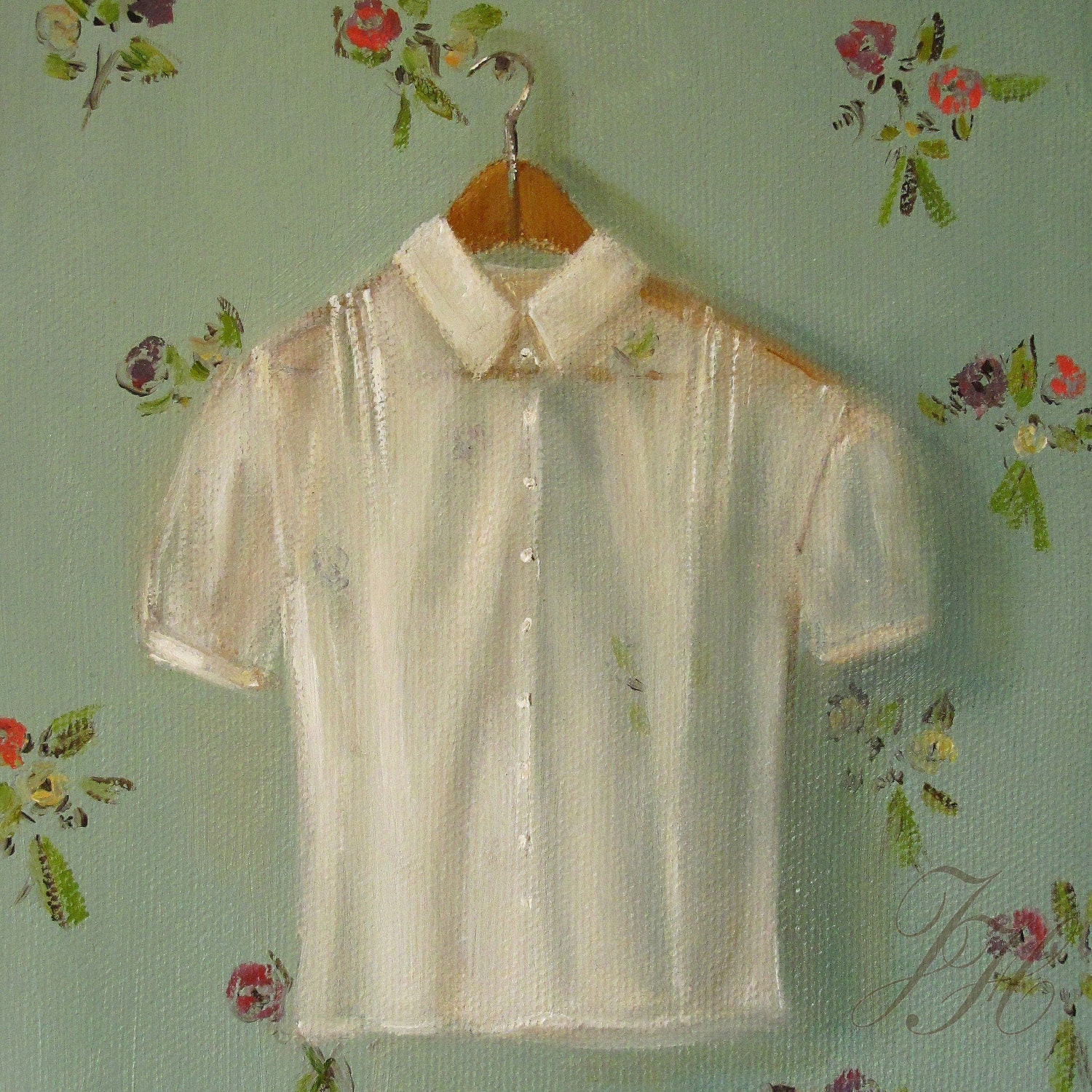 The Lucy Blouse- Canvas Reproduction Print