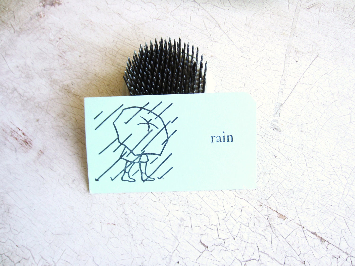 Vintage 1950's School Picture Flash Cards Set of Ten