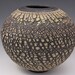 Cracked Sage Green Rustic Ceramic Vase