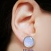 Bicycle Stud Earrings - Bike Earring Posts - Bicycle Jewelry - Black White Earrings