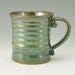 Coffee Mug, Tea Mug, 18 Ounce Mug, Icy Rich Brown, Bright Green, Ready To Ship