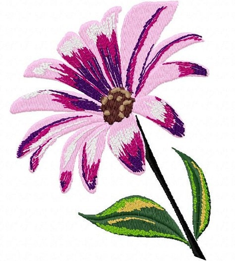 Open Daisy Machine Embroidery Design...2102 by Letzrock on Etsy