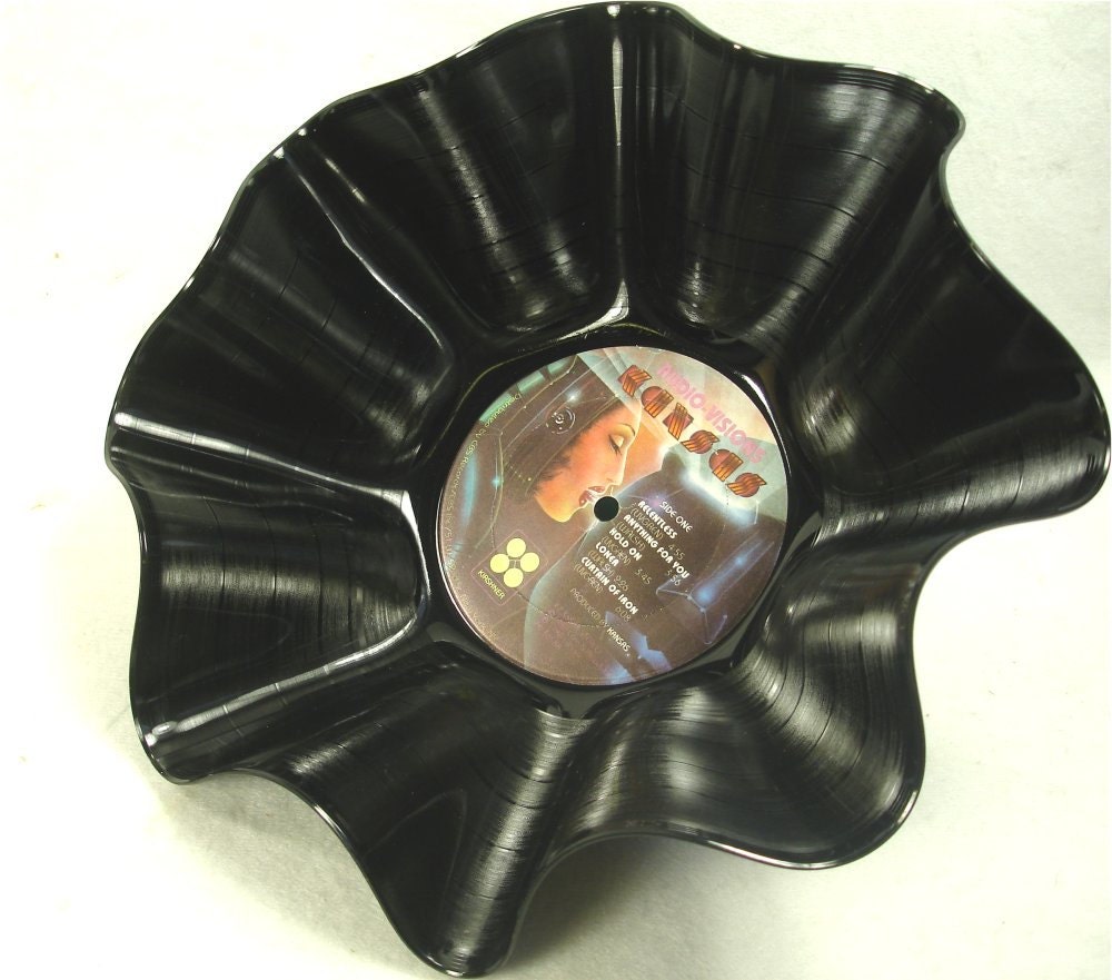 KANSAS Audio Visions - Recycled Record Chip Bowl