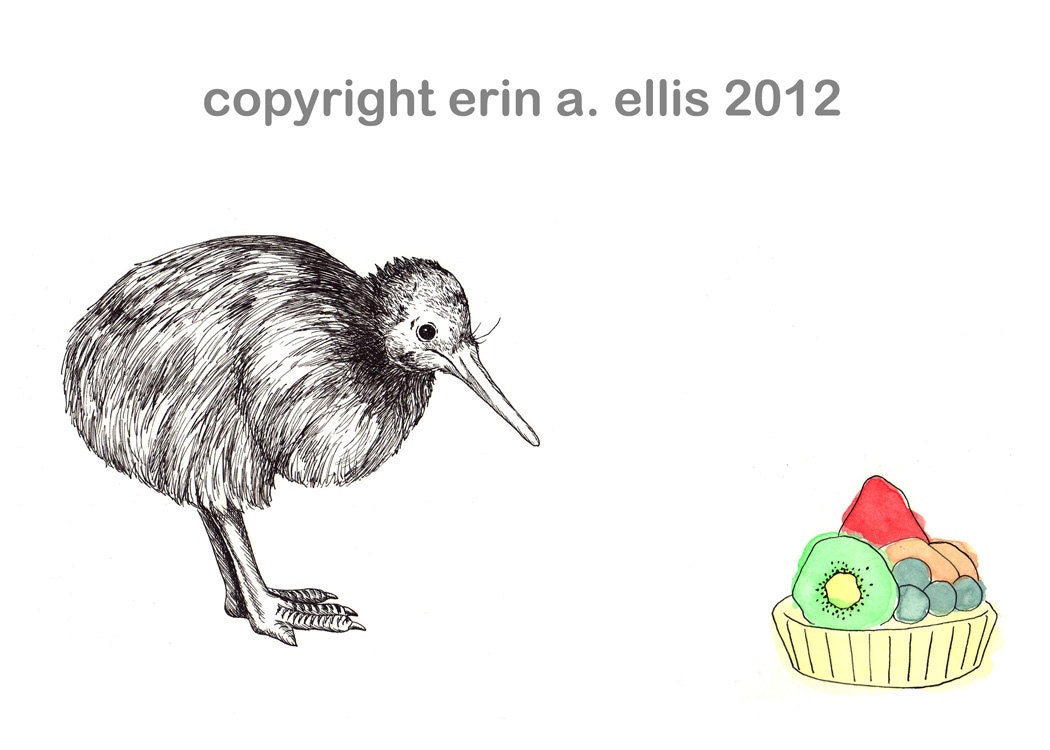 Kiwi Bird 5x7 Print