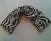 Heat Pack or Cold Therapy Wrap/ Neck Shoulder/ Flax Seed,Mint, Lavender - Vertigo