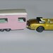 Matchbox Trailer Caravan No 23 with No 69 Rolls Royce Silver Shadow Coupe -Nice Set