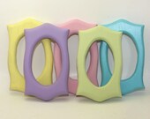 Painted Picture Frame Group Pastel Set of 5 Small