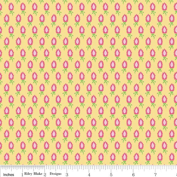 Madhuri Bindi Yellow - Fat Quarter