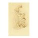 Antique Vienne Postcard Lady in Regency Dress With Little Girl 1904 Undivided Back