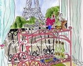 Parisian Pink Drink Cart