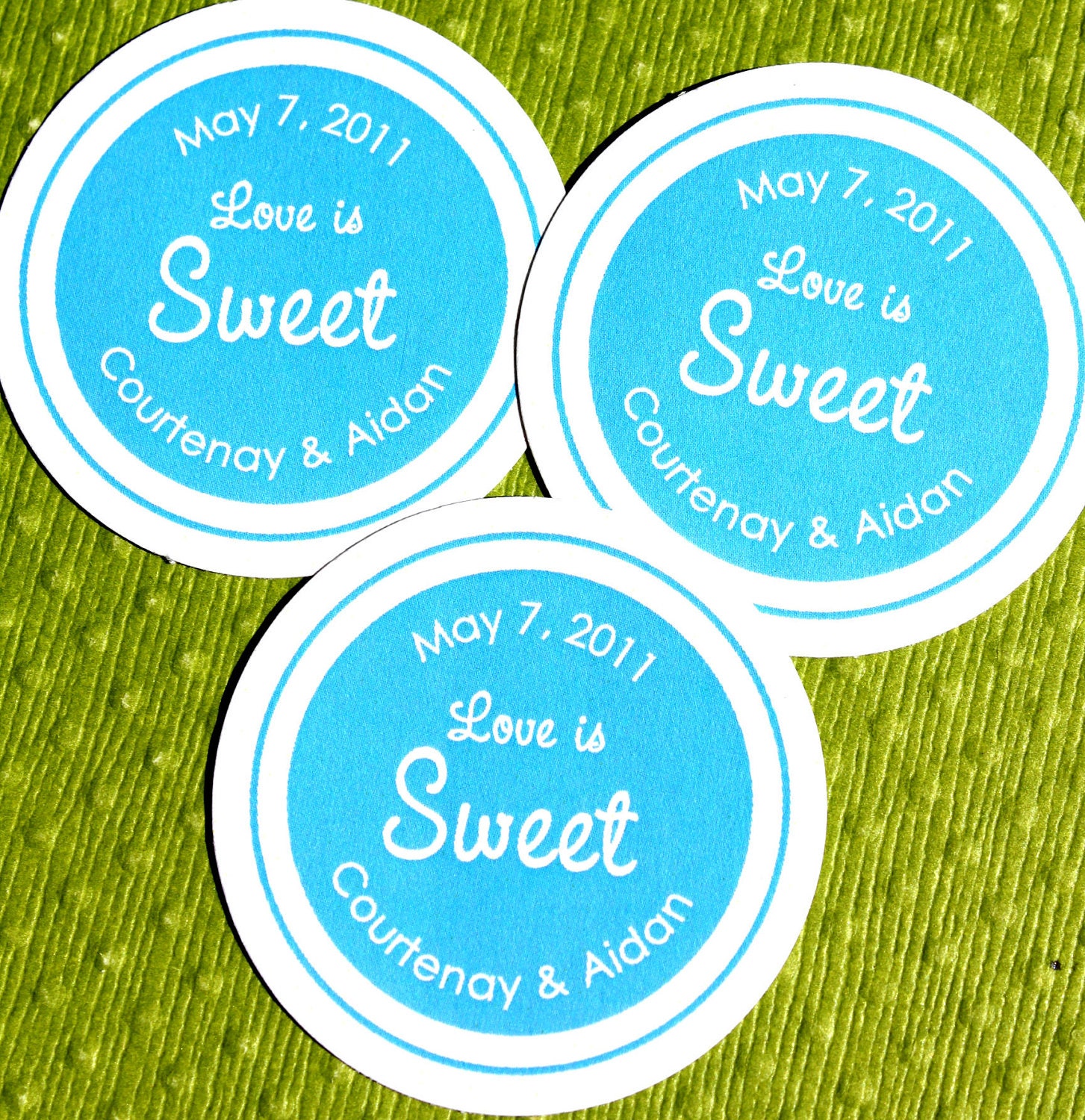 Items similar to PRINTABLE Wedding Love is Sweet Labels for Favor Tags ...