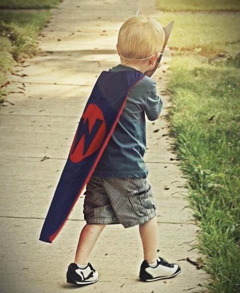 Personalized Children's Superhero Cape - Boy Colors