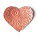 Ceramic plate Coral pink lace heart plate Stoneware ceramic pottery Candle holder Ring holder  Shabby chic style Wedding Engagement gift