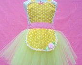 apron BELLE TUTU apron for girls fun for special occasion or birthday party dress up costume