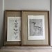 mid century metal picture frames faux bois