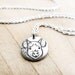 Tiny pig necklace - silver pig jewelry