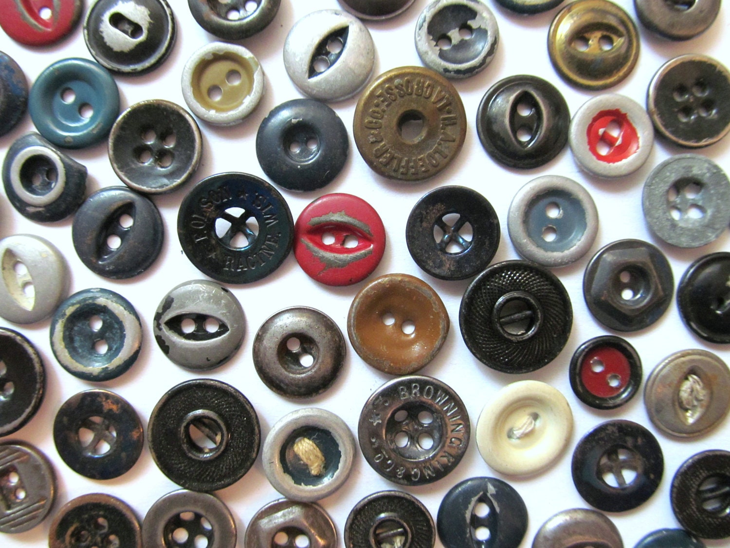 Industrial Vintage Buttons