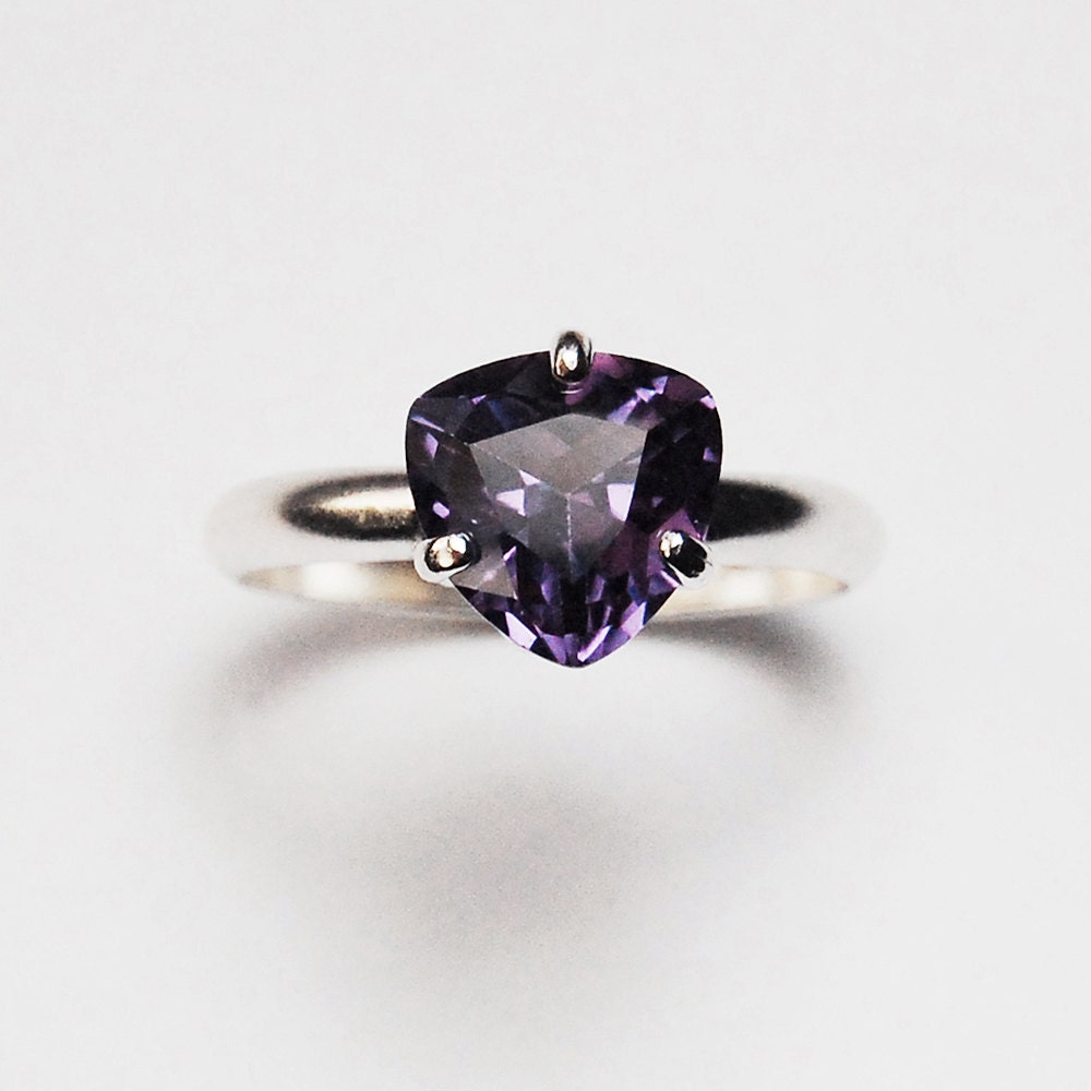 Alexandrite Silver Ring Made to order in your size